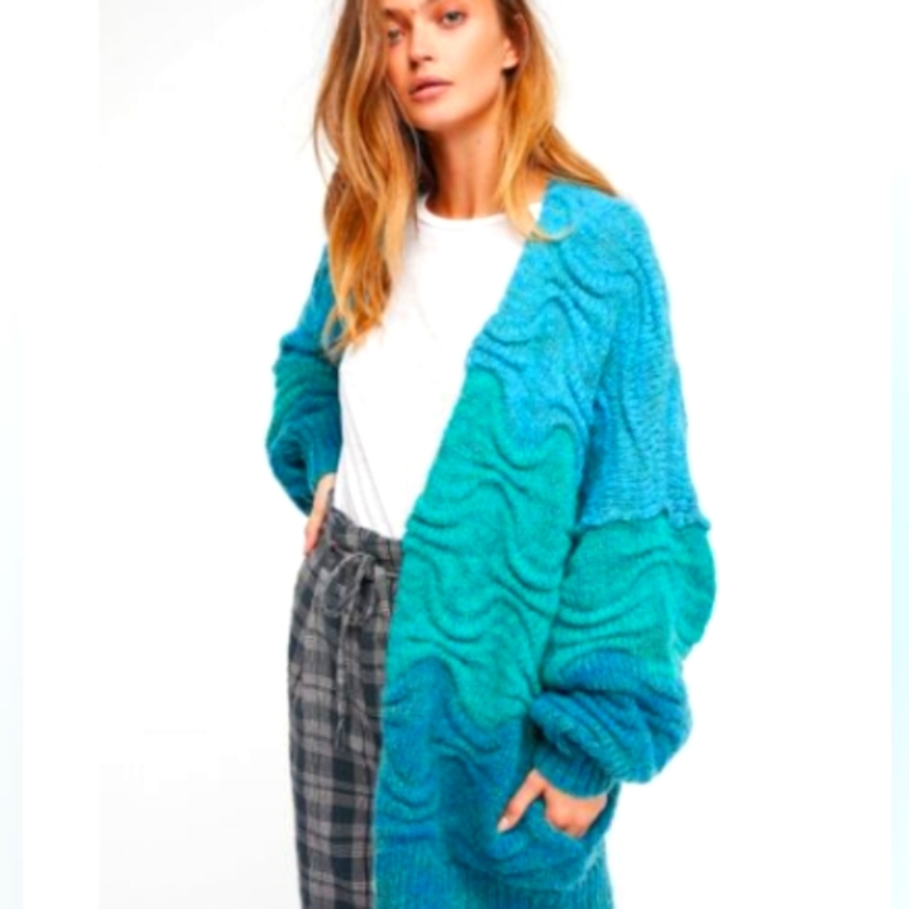 Free People Aquatic Sweater Medium